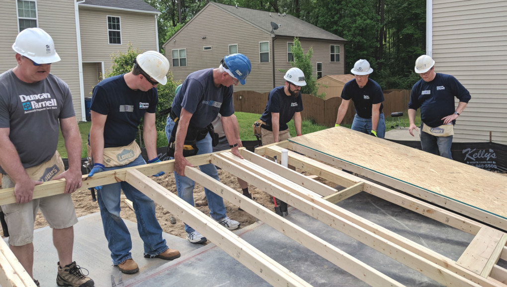 Habitat for Humanity and Duncan-Parnell Team Up for Charlotte Build